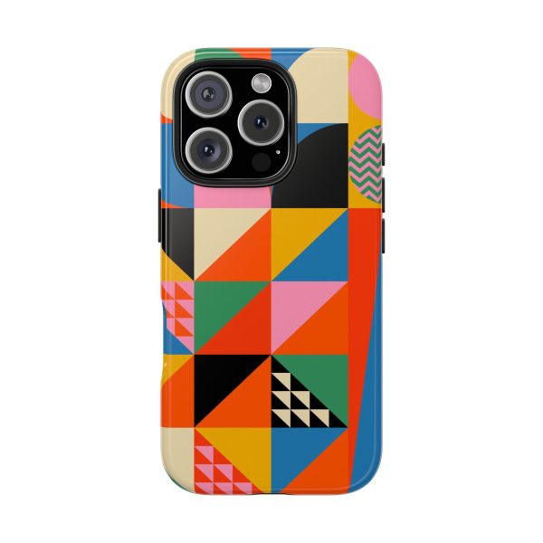10219389546076209959_4096.jpeg Colorful Geometric Tough iPhone Case — Retro Abstract Pattern