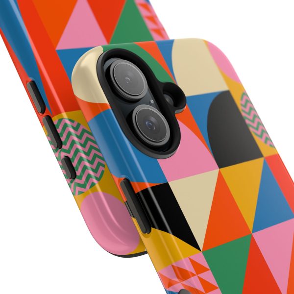 12327008976712970157_4096.jpeg Colorful Geometric Tough iPhone Case — Retro Abstract Pattern